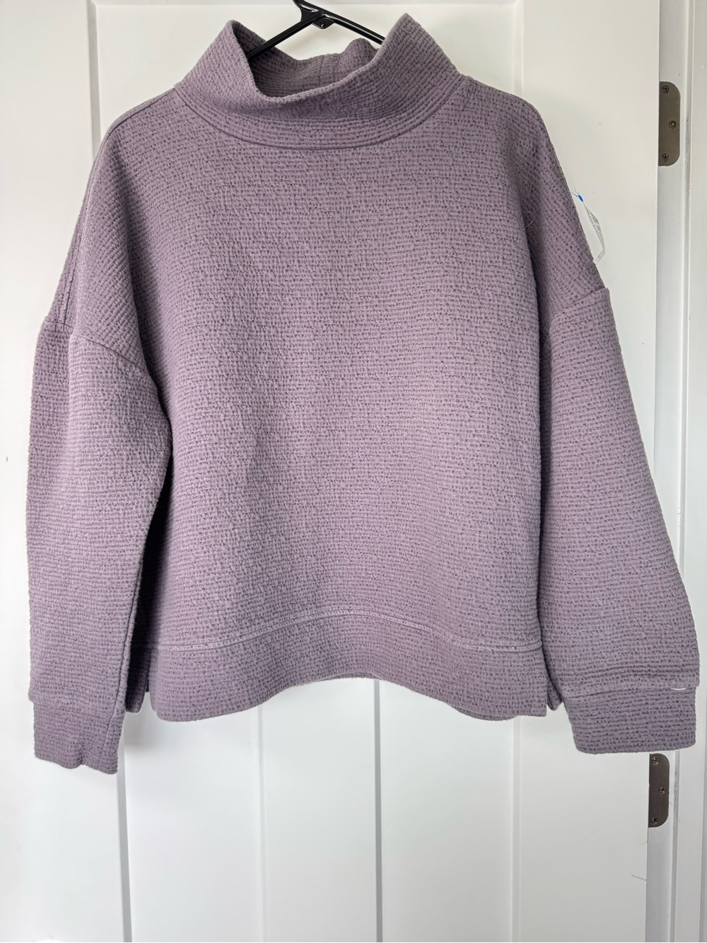 Jockey Lavender Waffle Knit Turtleneck Sweater